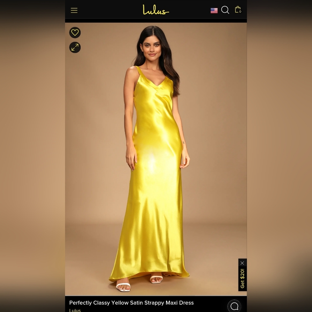 Long yellow dress